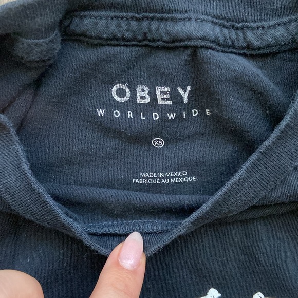 OBEY | Black Tee with Designs - Picture 3 of 5